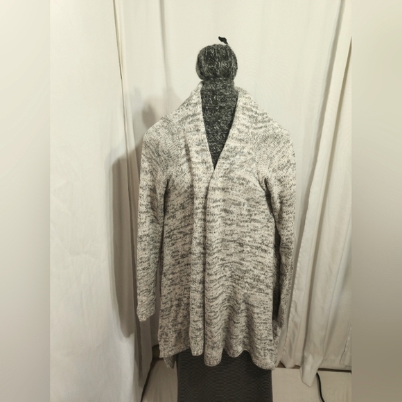 Roxy waterfall tunic beige tan brown black knit sweater size small - Picture 2 of 8